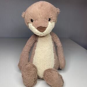 Jellycat Medium Bashful Otter Plush 12” Brown Stuffed Animal